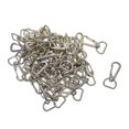 thumbnail image 1 of Dalazy 50 Pieces Alloy Swivel Lanyard Snap Hook with Key Rings DIY Jewelry Findings, 1 of 1