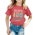 thumbnail image 1 of TZEWGL T-Shirts pour Fille Garçon Imprimé Col Rond Manches Courtes Vêtements pour Enfants Taille 3-4T, 1 of 6