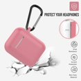 thumbnail image 2 of Coffea Protective Silicone Case with Keychain for AirPods 1 & 2 (Front LED Not Visible) (Dusty Rose), 2 of 7