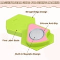 thumbnail image 3 of Guía de Costura Magnética para Máquina de Coser, Guía de Dobladillo Poligonal de 5.7cm con Escala, Medidor Magnético para Suministros y Accesorios de Costura Universales, Verde Brillante, 3 of 6