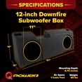 thumbnail image 3 of QPower Dual 12" Sub Box for Chevy Silverado & GMC Sierra Crew & Double Cab 2019-2026, 3 of 12