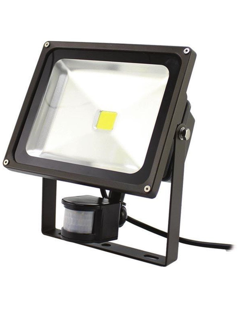 LF-10NW-P 3500K Warm White 10W LED Flood Light with PIR Motion Sensor ...