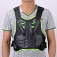 thumbnail image 4 of Almencla Motorcycle Protection, Vest, Motorcycle Jacket Spine Chest Protection Chest Back Green, 4 of 8