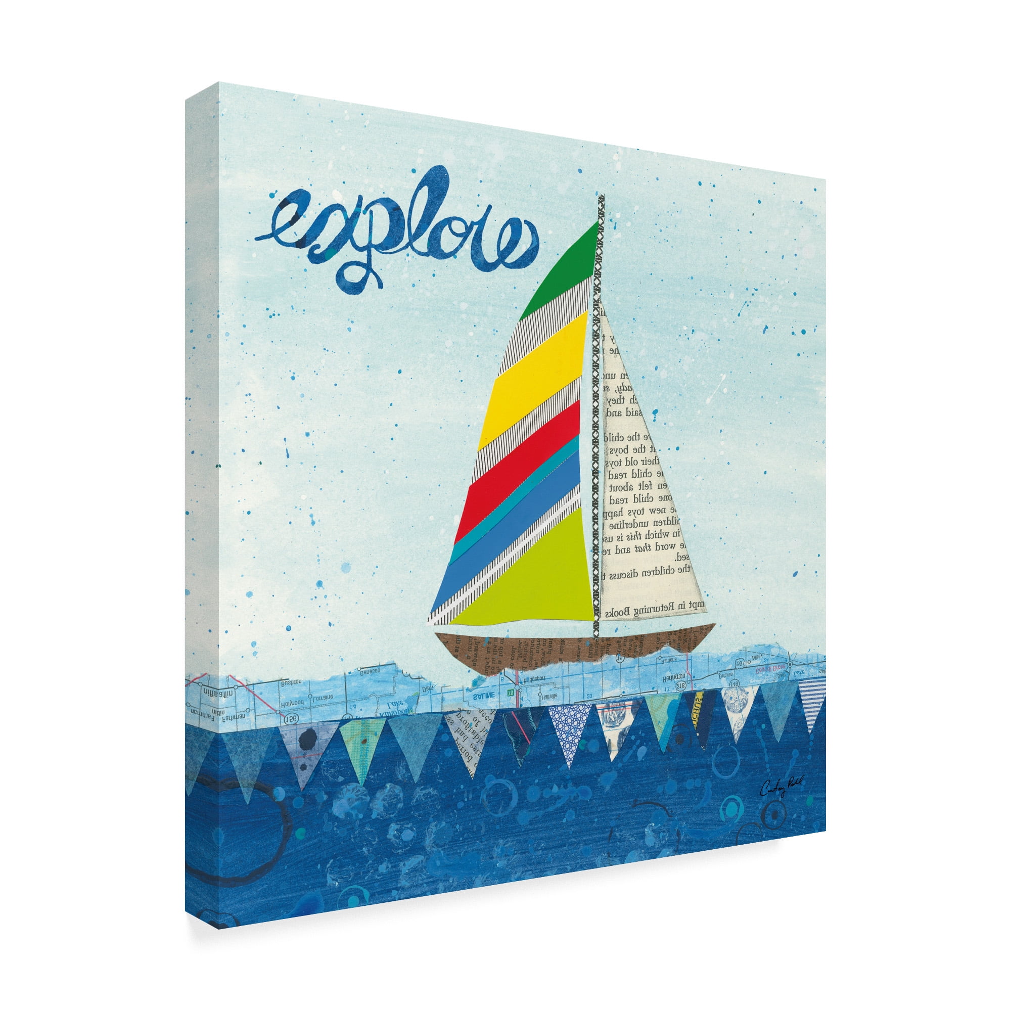 Trademark Fine Art 'Rainbow Spinnakers IV' Canvas Art by Courtney Prahl