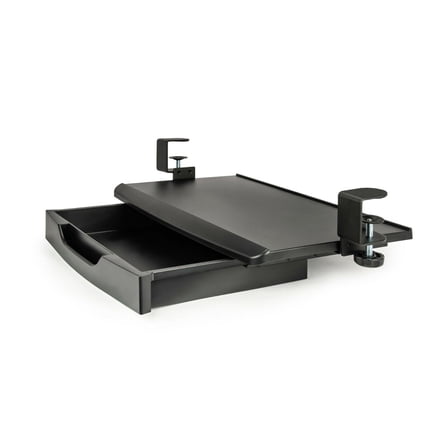 Mobotron Clamping Under-Desk Keyboard Tray with Drawer