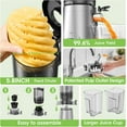 thumbnail image 7 of Cold Press Juicer Machines with 5.8" Large Feed Chute, Juicer for Whole Vegetables & Fruits, High Juice Yield (Grey), 7 of 7
