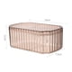 thumbnail image 3 of Caja de almacenamiento de joyería transparente, ataúd de joyería cosmética, brazalete para niñas, estuche de joyería de lujo ligero para decoraciones Marrón Macarena cajas de joyas, 3 of 8