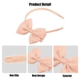 thumbnail image 4 of Unique Bargains Bow Headband Fashion Cute Polyester Hairband for Teenager Flesh Pink 5.9x4.4 Inch, 4 of 7