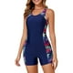 thumbnail image 1 of MKLEKYY Trajes De Baño Mujer Women'S Fashion Sporty Conservative Beach Swimsuit, 1 of 6