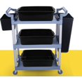 thumbnail image 3 of Qskely 13 L Commercial Plastic Bus Box, Black Bus Tub, Set of 3, 3 of 7