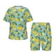 thumbnail image 1 of Fotbe Lemon (3) Pijama Estampada de 2 Piezas para Niños – Ropa de Dormir de Manga Corta Cómoda para Niños y Niñas, Camiseta y Shorts de Algodón-Small, 1 of 6