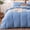 Blue, variant on Sleep Zone 145gsm Jersey Knit Duvet Cover Set Queen, 3 Pieces Soft Durable Bedding Set, Black