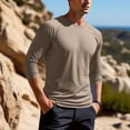 thumbnail image 6 of Men's UPF 50+ Long Sleeve Sun Protection Shirt Quick Dry Crewneck Waffle Knit Tee for Fishing Hiking & Outdoor Work, 6 of 9