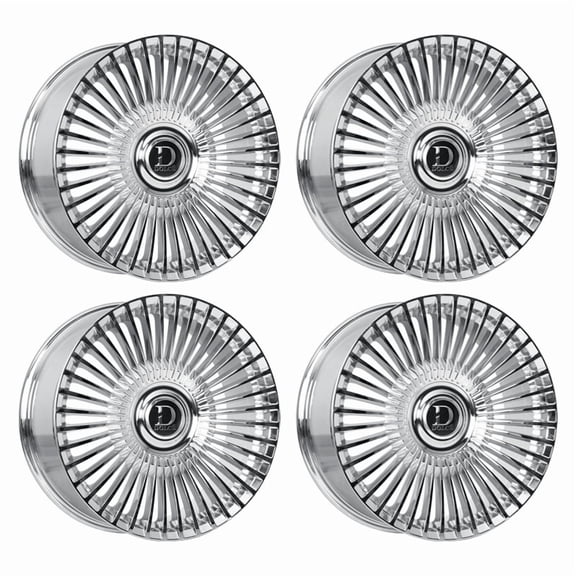 Dolce Luxury Trento 24X10 6X135/139.7  25mm Chrome Wheel 24" INCH Rim [SET OF 4]