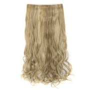 FLORATA 24-29 Inches Wavy 3/4 Full Head Clip in Hair Extensions One Piece Hair Up to 20 colors