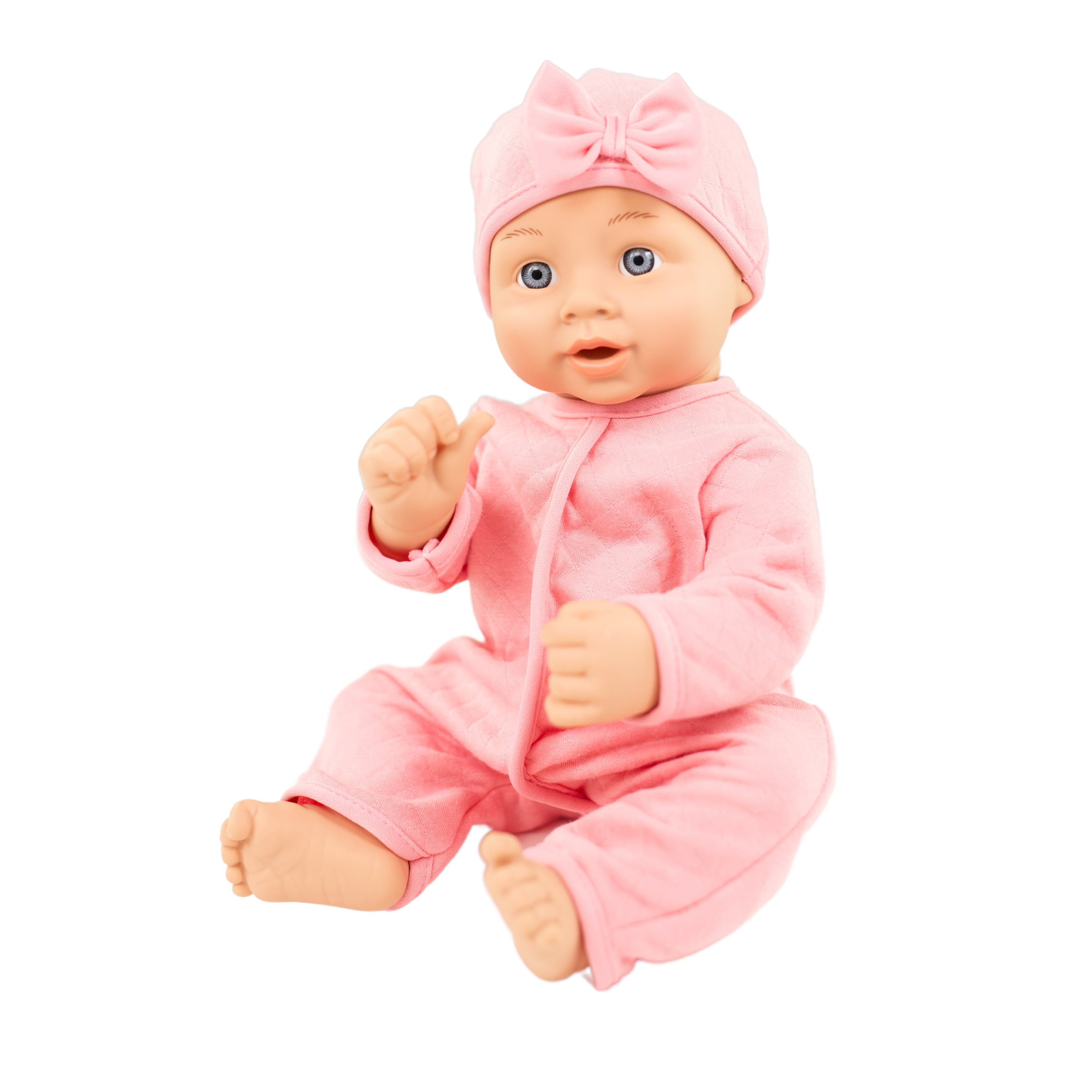 My Sweet Love Newborn Baby Doll Play Set, Rose Pink Outfit, 14-inch Doll, 8 Pieces Included