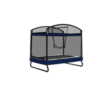 4x6ft Outdoor Square Trampoline for Kids & Adults, Tumbling Jump Mat