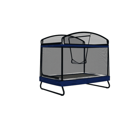 4x6ft Outdoor Square Trampoline for Kids & Adults, Tumbling Jump Mat