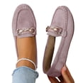 thumbnail image 5 of Willtoo Women Faux Suede Loafers Slip On Soft Comfort Round Toe Moccasin Shoes Spring Fall Casual Flats for Daily Wear, 5 of 6