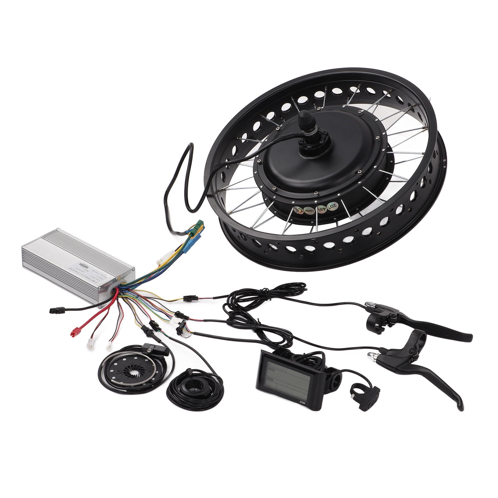 Kit de Conversion Vélo Électrique, Kit Moteur Moyeu de Roue