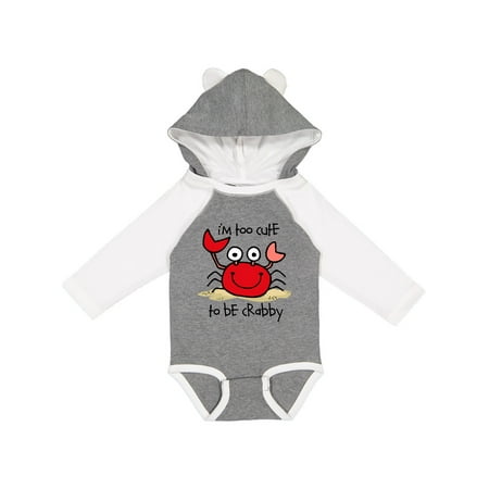 

Inktastic Too Cute Crab Gift Baby Boy or Baby Girl Long Sleeve Bodysuit