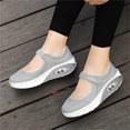 thumbnail image 4 of Womens Walking Shoes,Women Fashion Floral Embroidery Slip On Platform ﻿﻿Sneakers Casual Lightweight Loafers Flats Shoe, 4 of 7