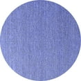 thumbnail image 1 of Ahgly Company Indoor Round Solid Blue Modern Area Rugs, 6' Round, 1 of 4