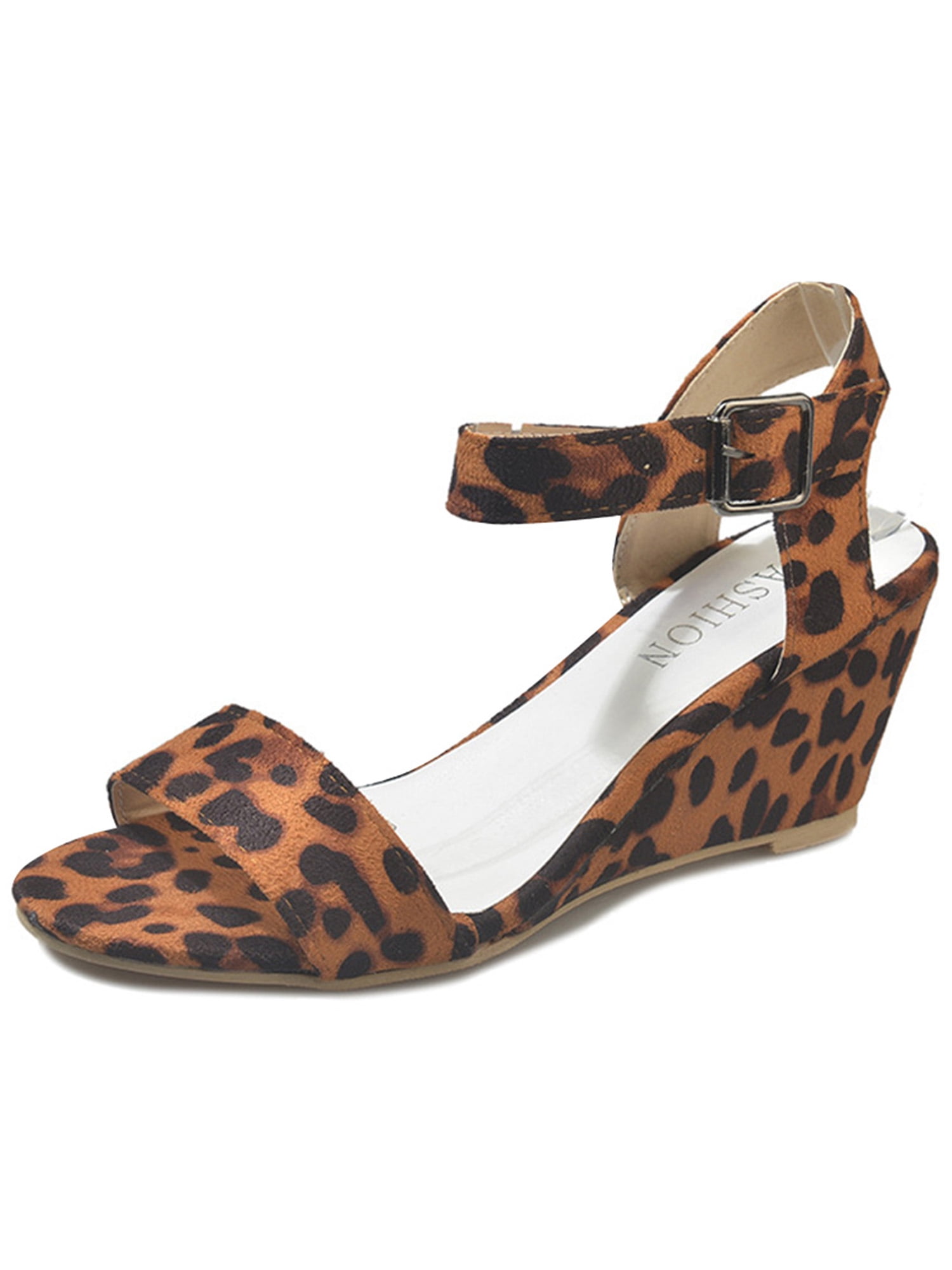 comfortable leopard heels
