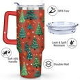 thumbnail image 3 of Christmas Gifts 40 oz Tumbler with Handle and Straw Lid,Cute Gifts for Women Winter Gnome Vacuum Insulated Leak Proof Tumbler,Holiday Accessories Stainless Steel Coffee Cup, 3 of 7