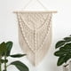 thumbnail image 5 of Macramé grande colgante de pared Boho tapiz flecos decoración de pared tejida decoración para hogar para sala de dormitorio galería Macarena tapiz tejido macramé, 5 of 8