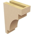 thumbnail image 5 of 3"W x 6"D x 9"H Classic Mediterranean Rough Cedar Woodgrain TimberThane Corbel, Primed Tan, 5 of 6