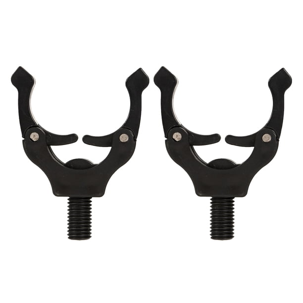 Soidarity 2 piezas de accesorios para cabezales de descanso de caña de pescar, estante fijo estable de repuesto, soporte de rosca, componente de Pescar Negro
