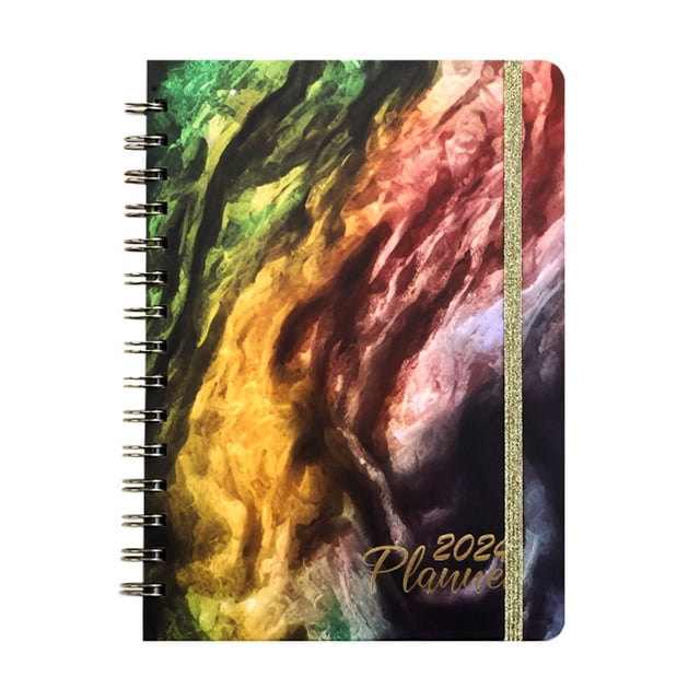 CSChome Weekly Monthly Planner Loose leaf Monthly Planner Notebook Premium A5 Coil Ring Calendar