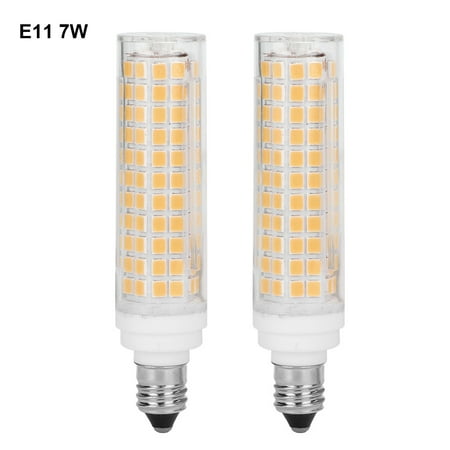 

2Pcs E11 AC100V 7W LED Corn Bulb Lamp for Family Bedroom/Kitchen/Ceiling Light Warm White Daboolka