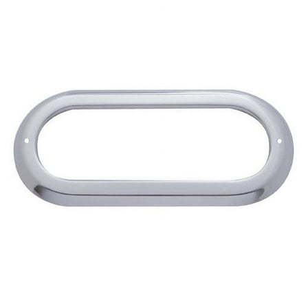 United Pacific 20506 Clearance Light Bezel   Oval, Stainless