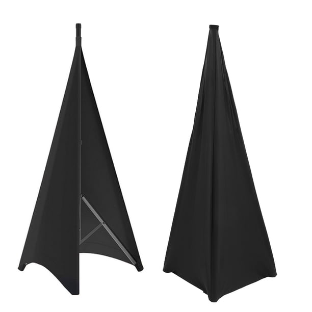 2 fundas de tela de poliéster para soporte de altavoz, fundas de dos caras para altavoz portátil.