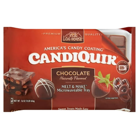 (2 Pack) Log House Chocolate CandiQuik Coating 16 (Best Chocolate For Peppermint Bark)