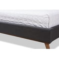 thumbnail image 7 of Baxton Studio Valencia Mid-Century Modern Fabric Full Size Platform Bed, Gray, 7 of 7
