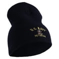 thumbnail image 4 of US Navy Veteran Military Embroidered Heavyweight Classic Knit YP Short Beanie - Navy OSFM, 4 of 5