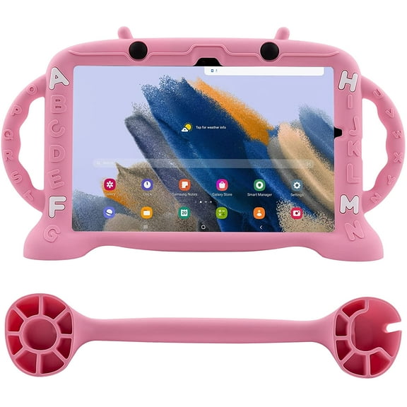 Golden Sheeps Kid Friendly Case Compatible for iPad 10th Generation 10.9 Inch 2022 Shockproof Ultra Light Weight Convertible Handle Stand Cover (Pink)