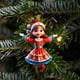 thumbnail image 5 of Colgante de árbol de Navidad de acrílico con enano, muñeco chino con estampado plano, pequeño colgante decorativo, decoración festiva para el hogar, adorno para escritorio de oficina, idea, 5 of 8
