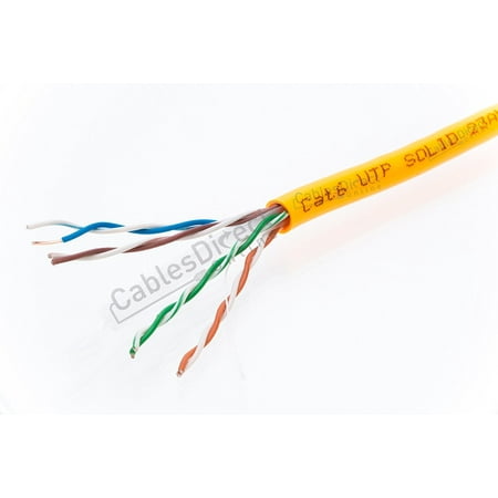 1000ft CAT6 UTP Solid 550Mhz Ethernet LAN Cable 23AWG RJ45 Network Wire Bulk (Best Bulk Cat6 Cable)
