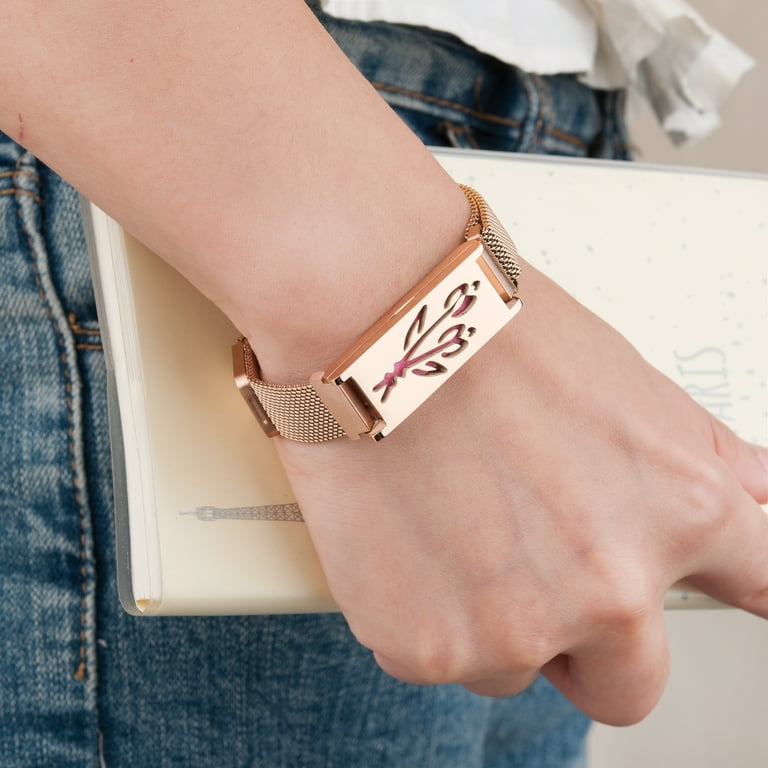 Anavia Essential Oil Bracelets Aromatherapy Bracelet Diffuser Bracelet Aromatherapy Oil Lockets Diffuser Lockets Aromatherapy Jewelry Diffuser Jewelry With Gifts Box Rose Gold Walmart