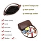 thumbnail image 5 of WSRYDJDL Bolso pequeño para mujer, bolsos de hombro ajustables, bolso de mano con patrón de cocodrilo con cierre de cremallera, retro, 5 of 5