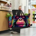 thumbnail image 6 of Monkey Foldable Reusable Large Capacity Oxford Cloth Cube Organizer Shopping Bag Basket Organizer, 6 of 7