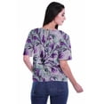 thumbnail image 4 of Moomaya Blouse d'Été Boho à Manches Courtes en Rayonne Imprimée pour Femmes, 4 of 5