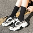 thumbnail image 3 of Flmtop Winter Solid Color Cotton Breathable Women Men Elastic Soft Middle Tube Socks, 3 of 7