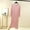 Pink, variant on Sakmal Nightgowns for Women V Neck Modal Plus Size Nightwear Yellow Long Sleeve Ladies Nightgowns 5X
