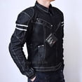thumbnail image 4 of KOMINE JK006-Chaqueta de malla vaquera transpirable para Primavera, ropa de alto rendimiento resistente a caídas para montar en motocicleta, 4 of 5