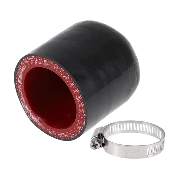 1" 25mm ID Silicone Rubber Hose End Cap 4-ply Polyester for Coolant Turbo Bypass Valve Vacuum 30mm Black Outside and Red Inside